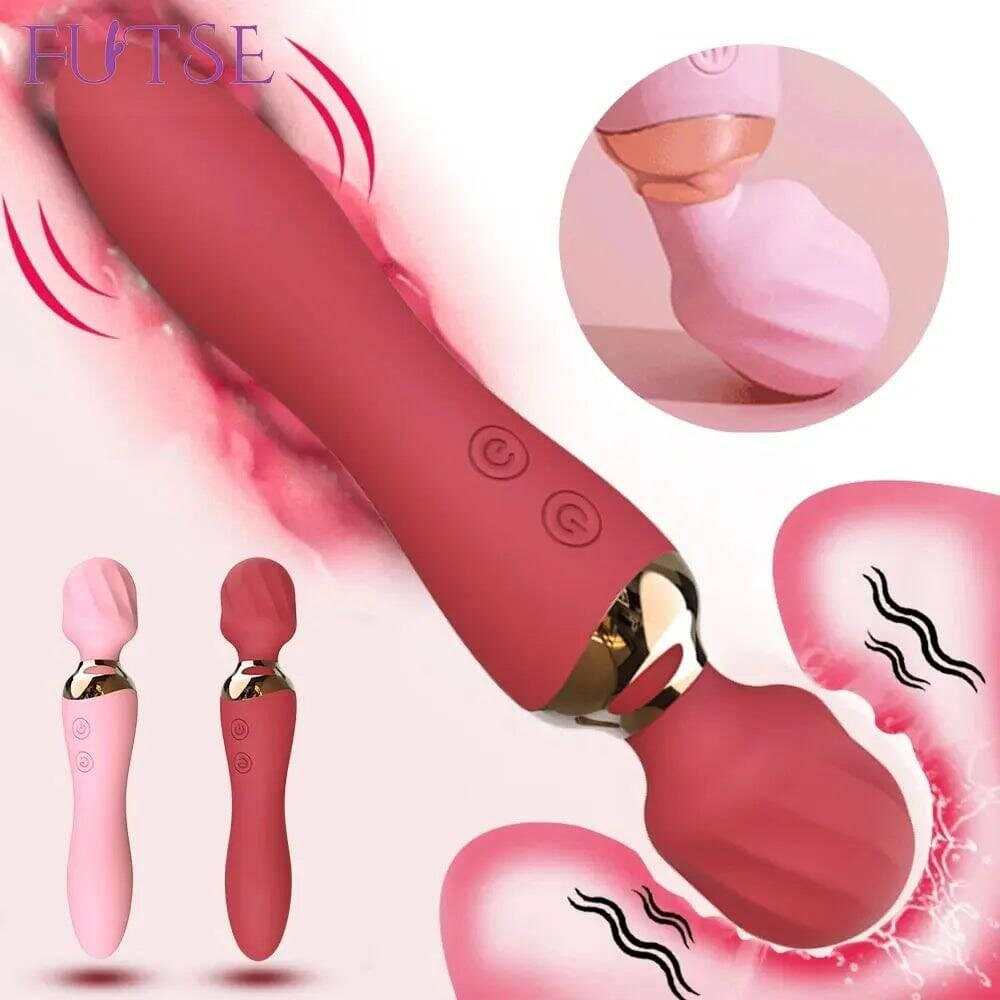 Powerful Wand Vibrator for Women – 10 Modes, Clit & G-Spot Stimulator
