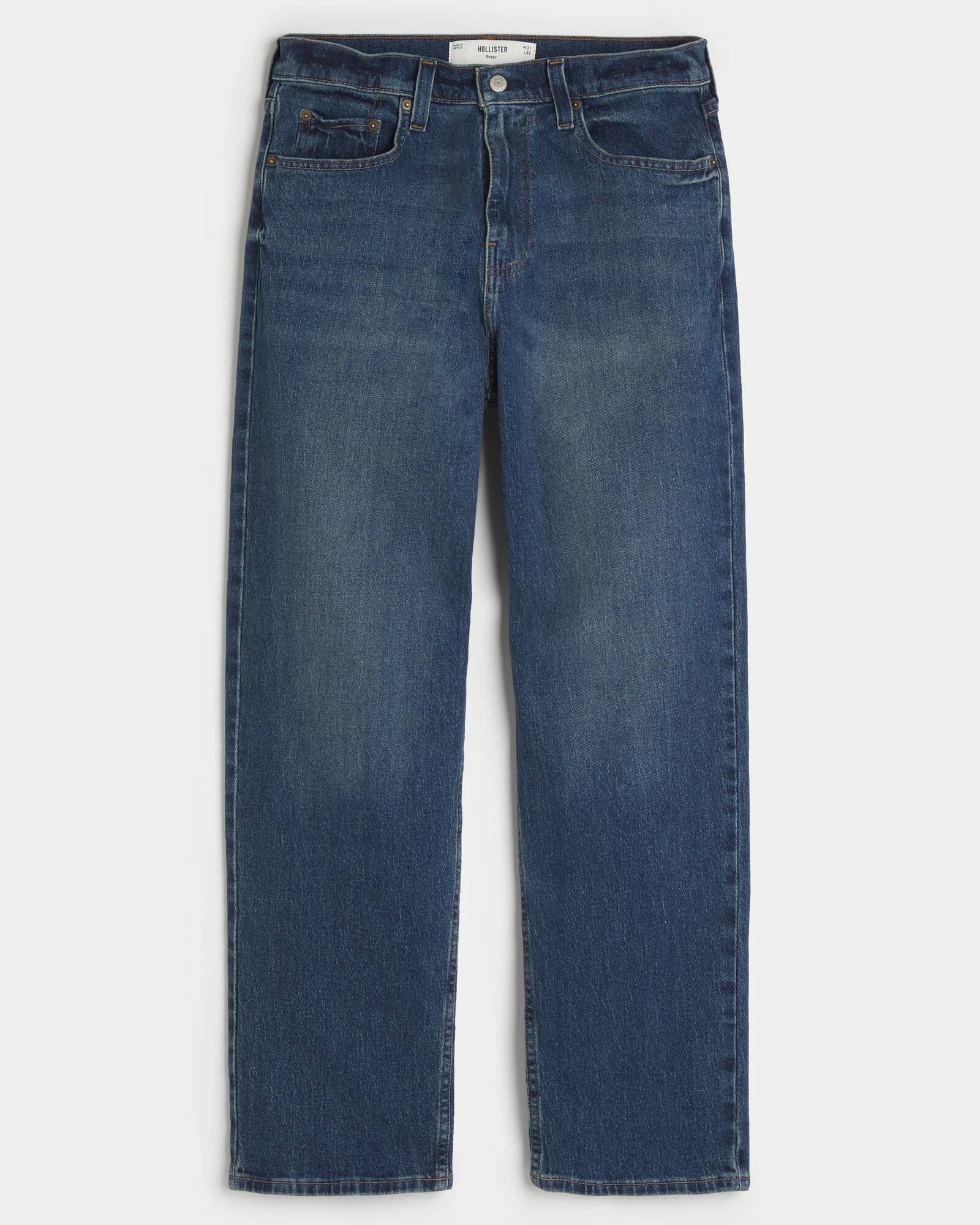 Railroad Stripe Baggy Painter Jeans