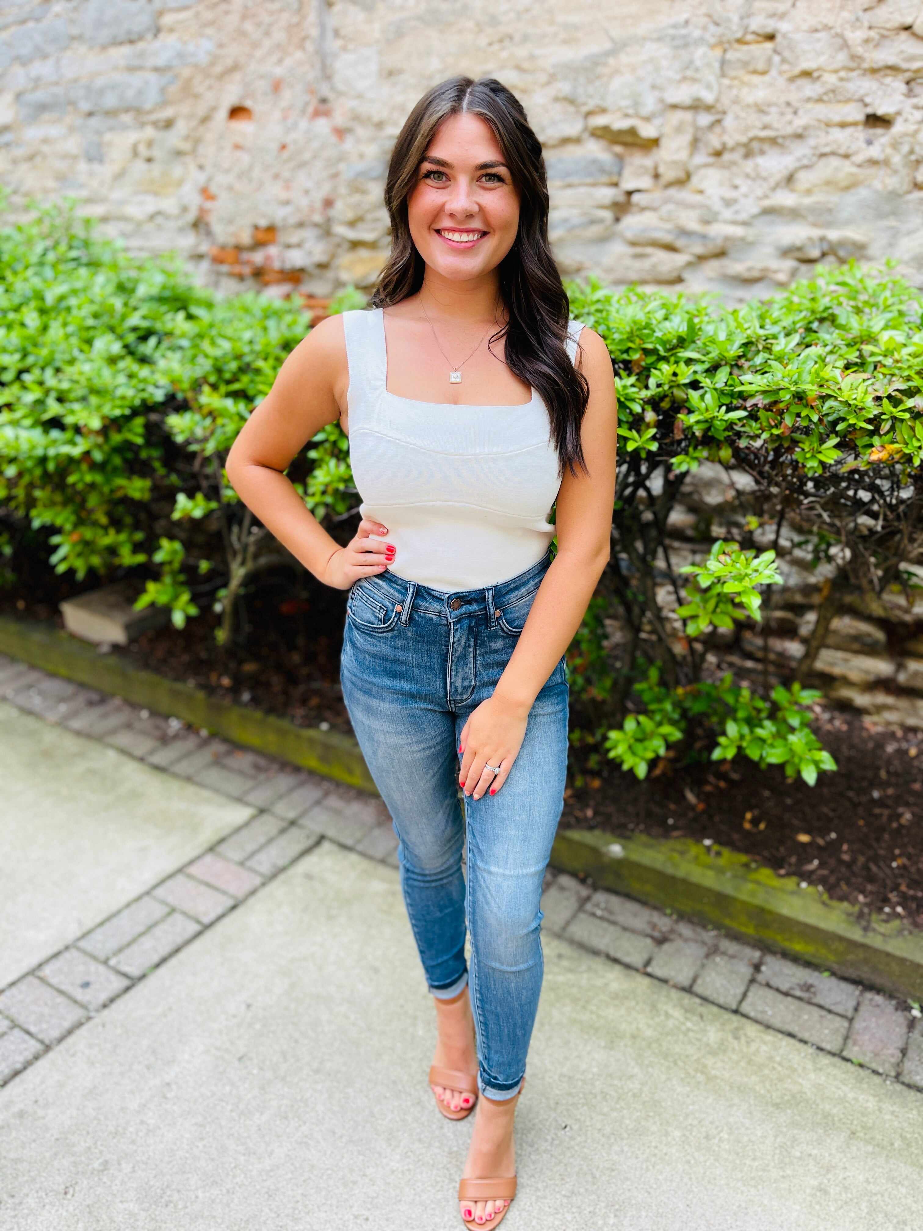 Tummy Control Skinny Jeans in Reg/Curvy Total Infatuation Restock