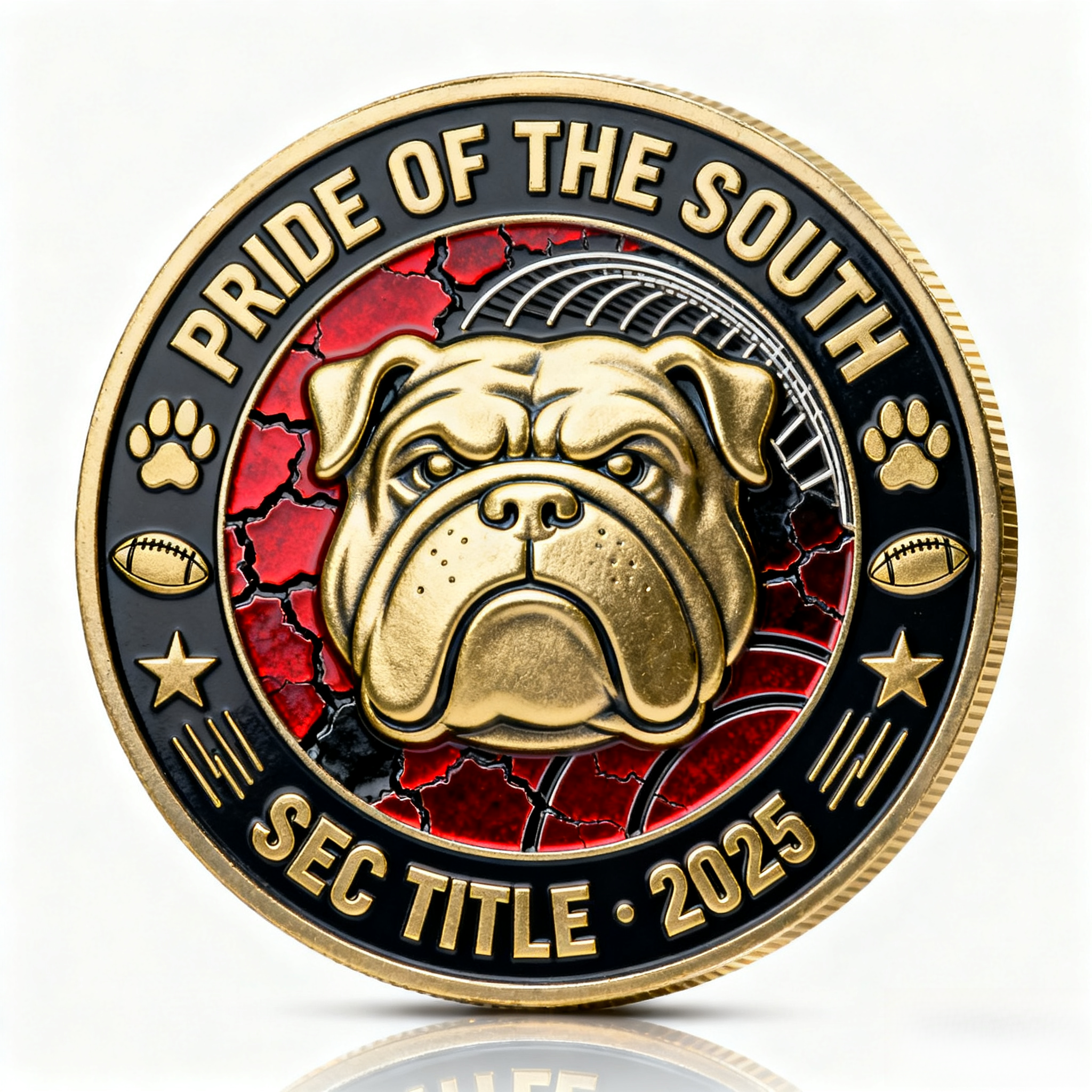 The Bulldogs 2025 SEC Championship Coin