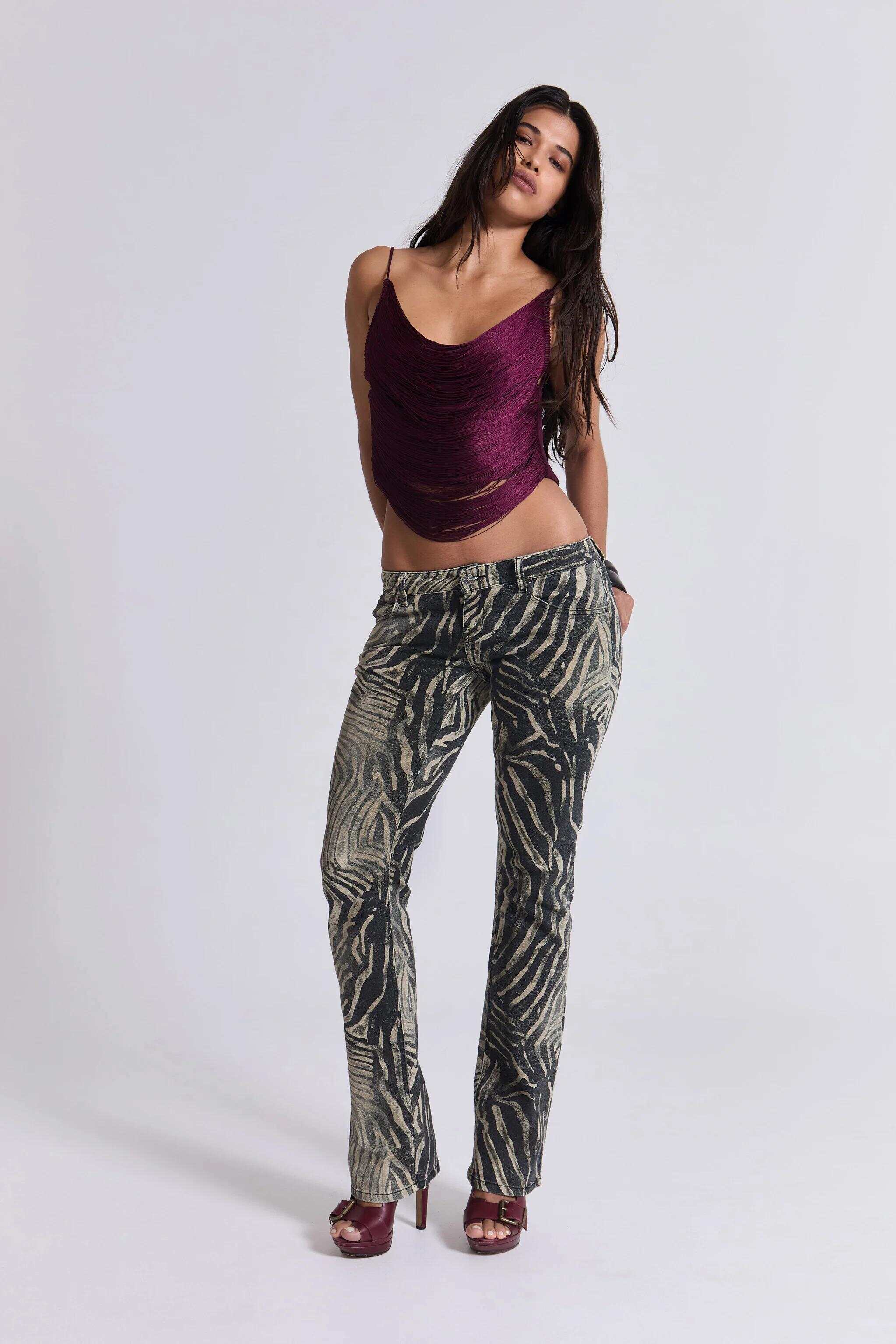 Leona Bootcut Cooper Jeans in Zebra