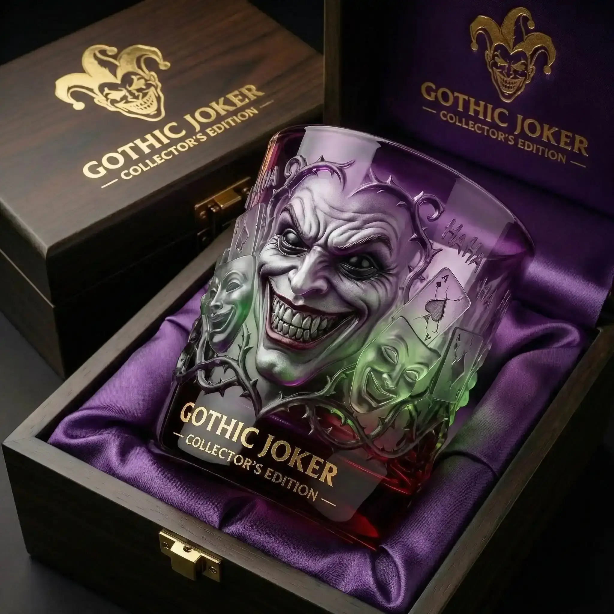 🃏 Gothic Joker Collector’s Edition Whiskey Glass