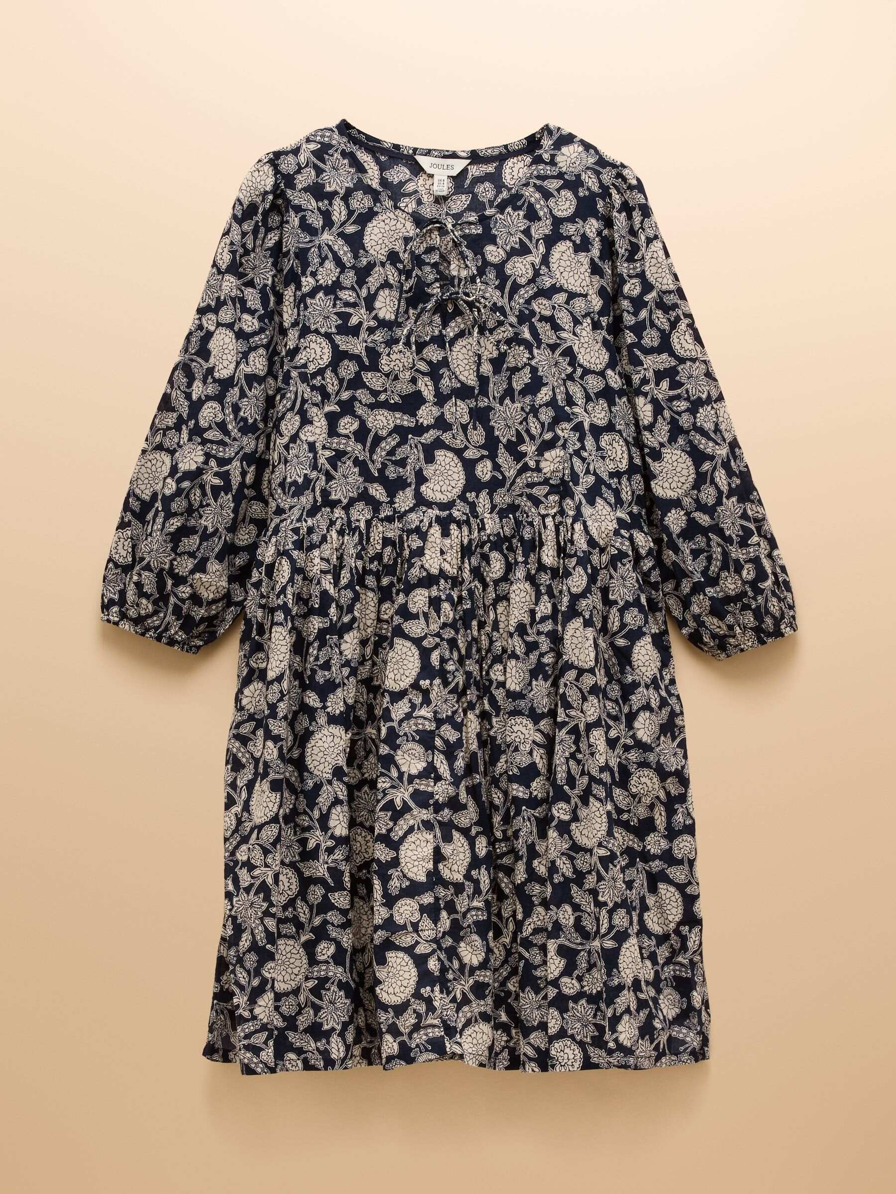 Nelly Navy Tie Front Dress