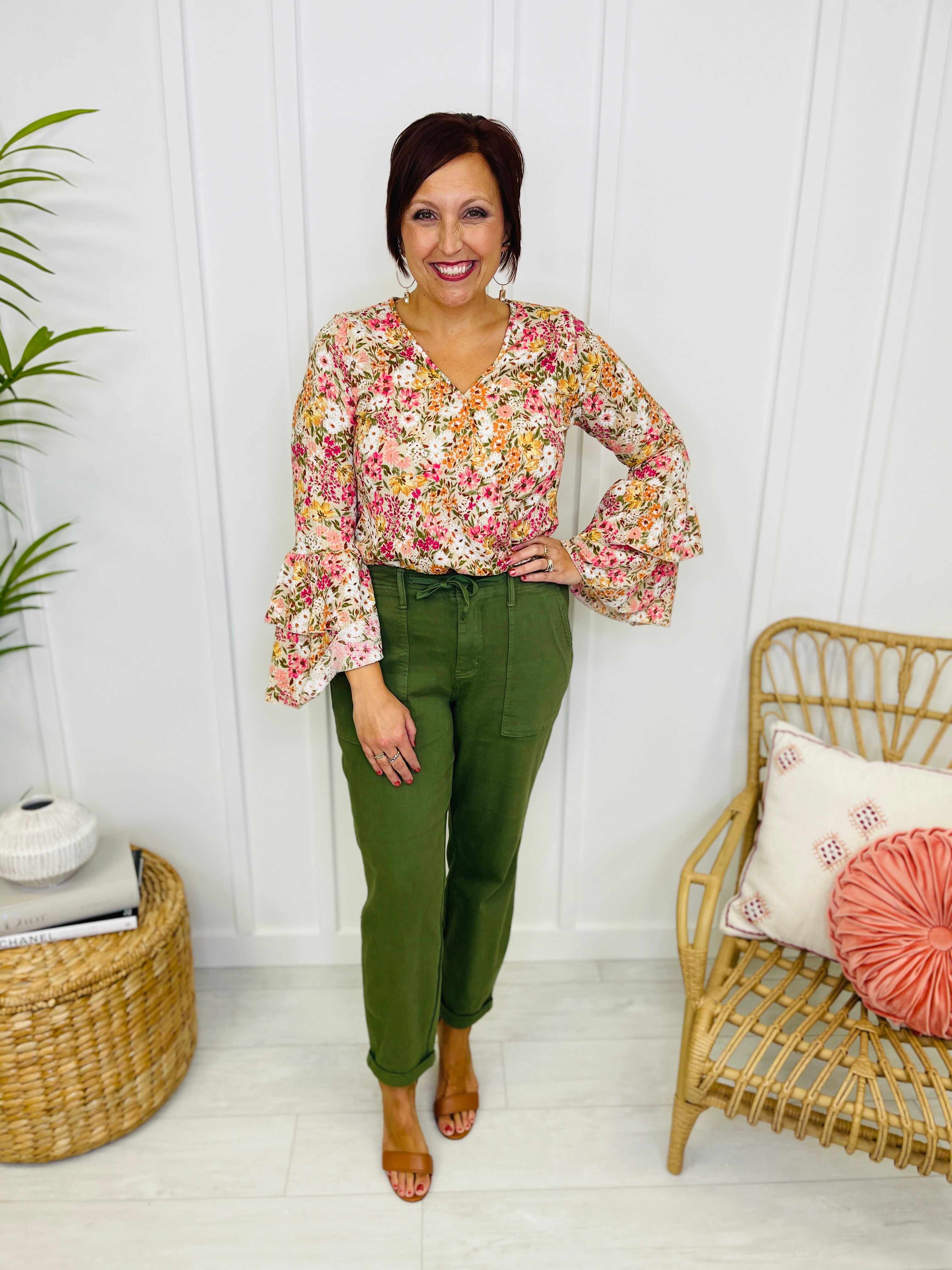 REG/CURVY Olive You Denim Jogger