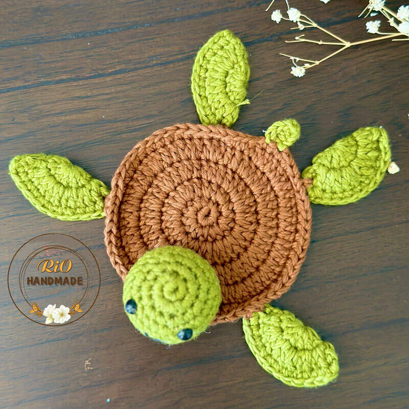 Crochet Turtle Coaster