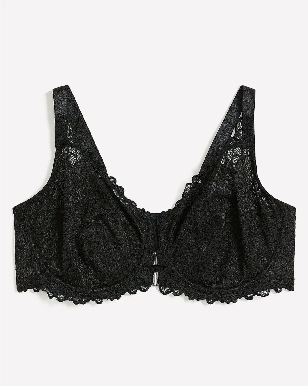 NEW Unlined Front Closure Bra with Lace - Deesse  Collection