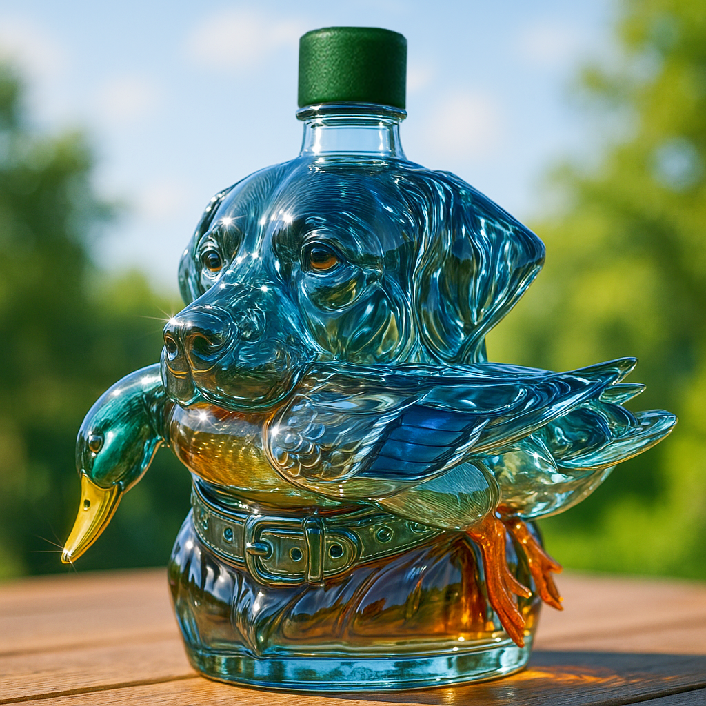 Labrador Hunting Whiskey Bottle