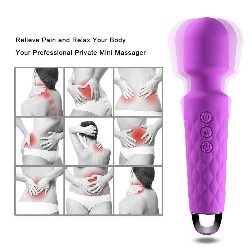 New Power Wand Massager – 10 Speeds, G-Spot & Clitoral Vibrator
