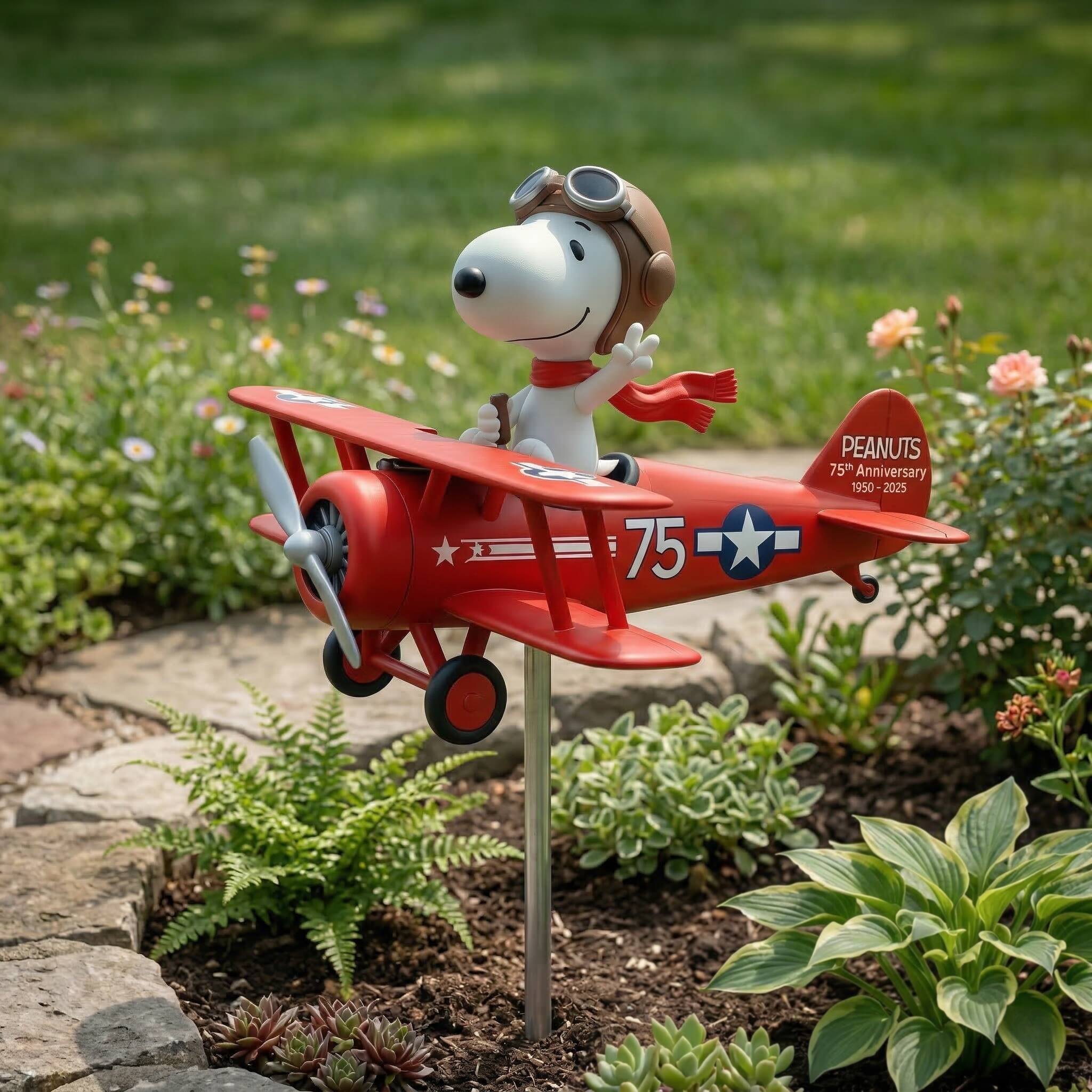 Peanuts 75th Anniversary Garden Wind Spinner