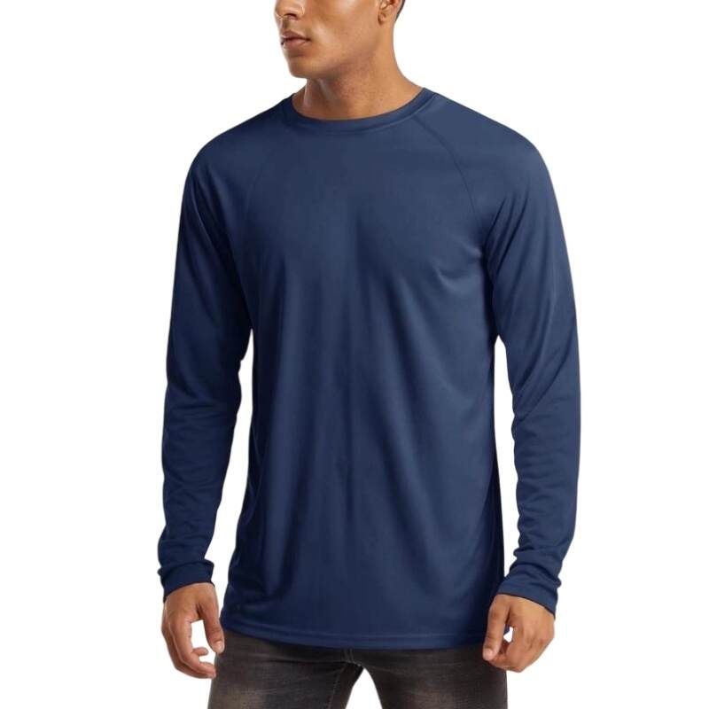 Men's UPF 50+ Long Sleeves Shirts Quick Dry Lightweight T-Shirt for Hiking Swimming Workout Rashguard