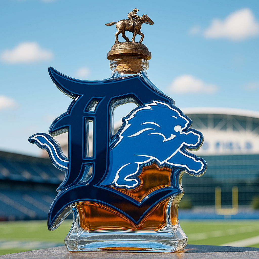 Detroit Proud Legacy Whiskey Bottle