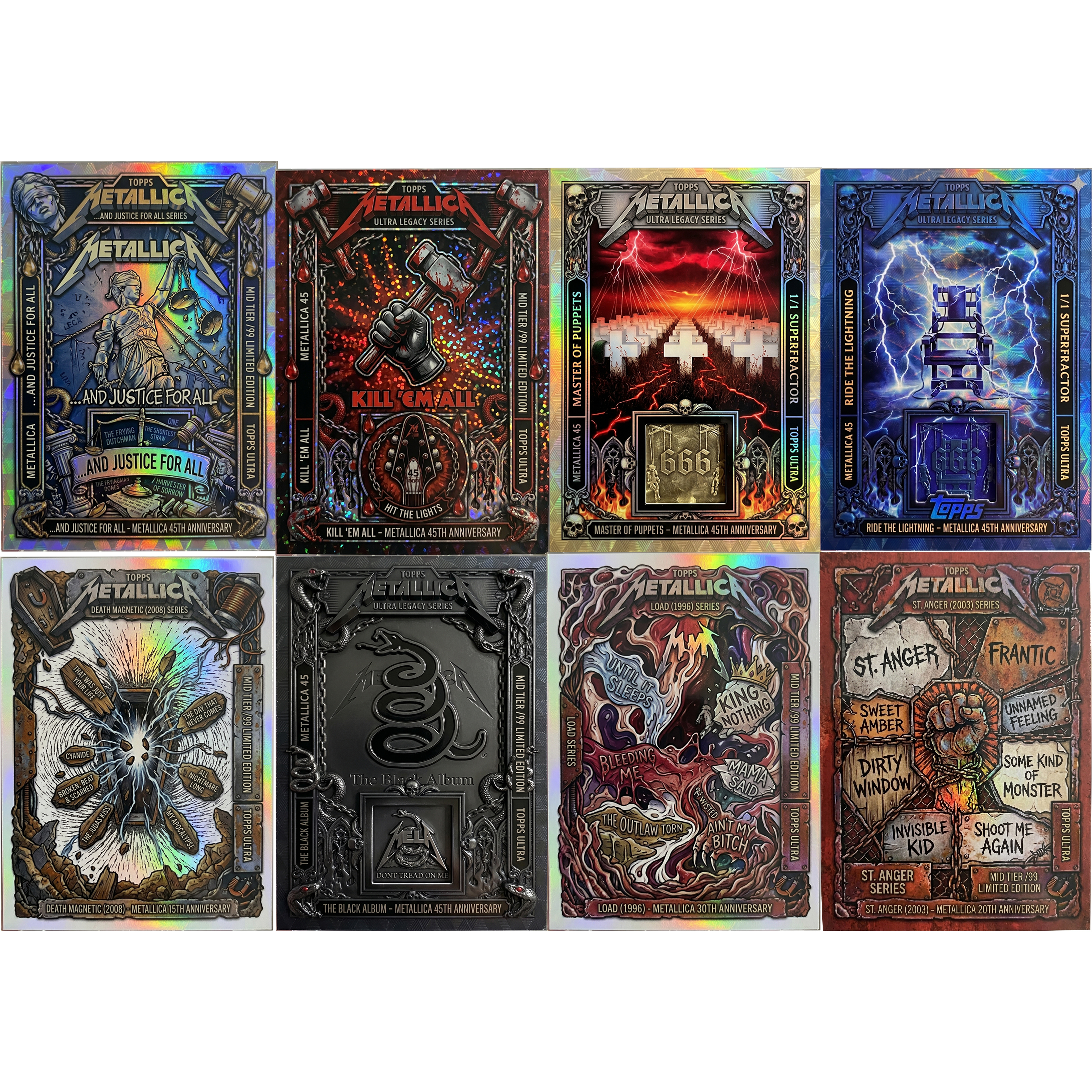 Metallica 45th Anniversary Trading Cards Collector Box