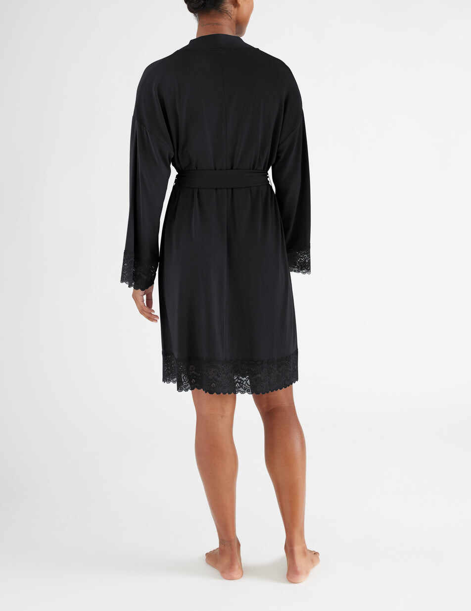 Lace Trim Robe