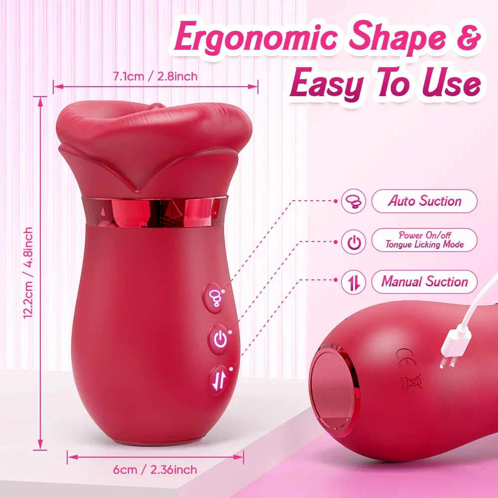 DearVibe Tongue Rose Vibrators