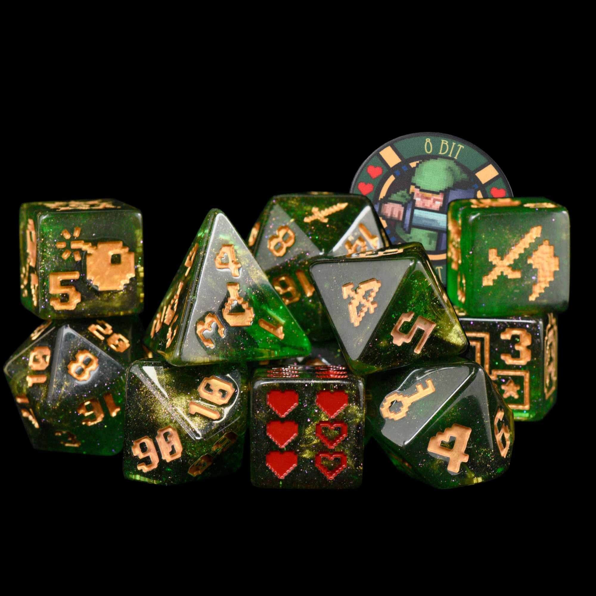 8BIT Quest Exclusive 12 Dice Set