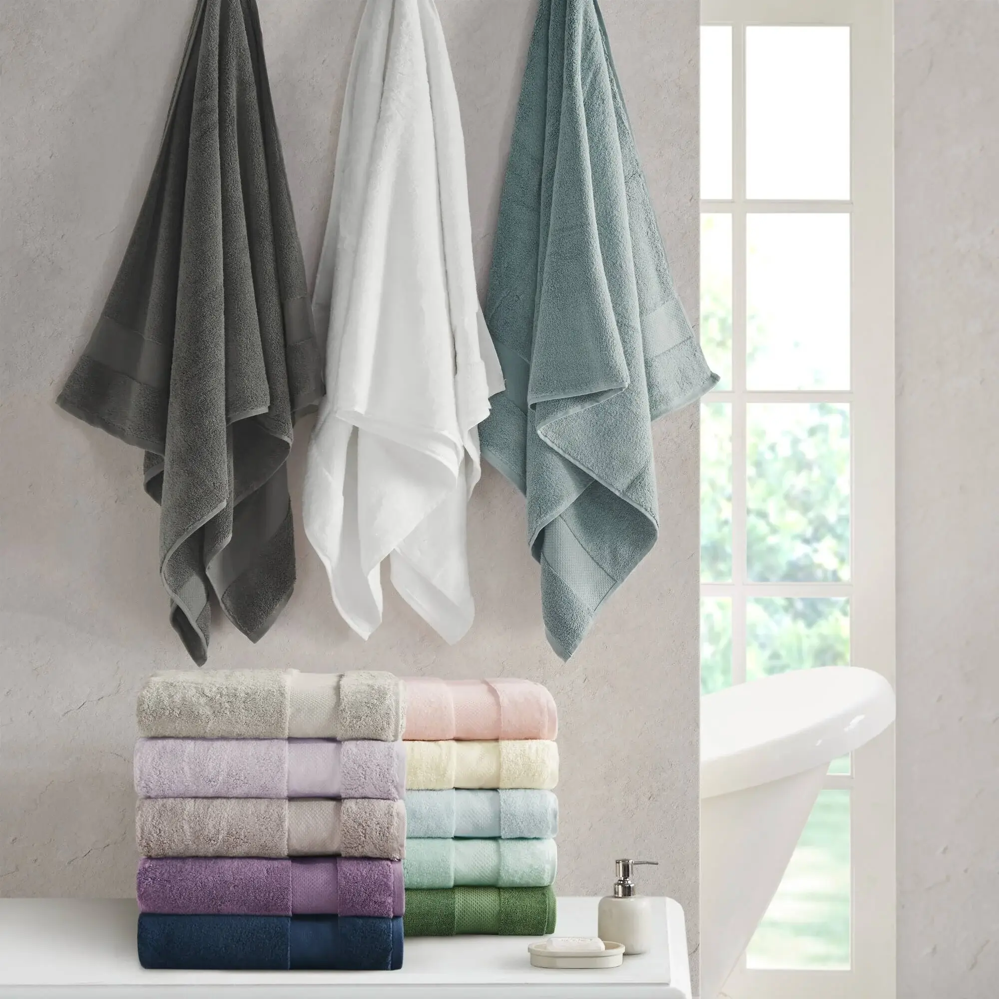 Madison Park Signature Turkish Cotton 6-piece Bath Towel Set