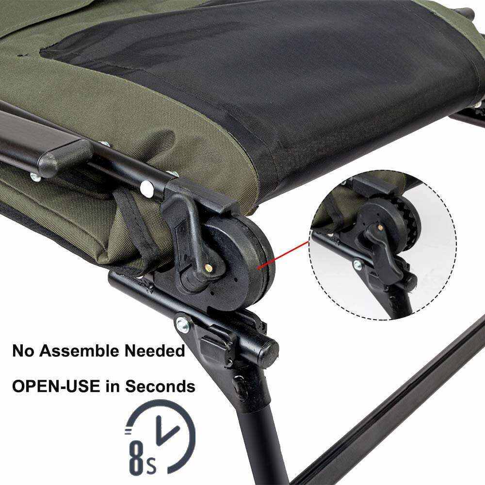 Folding Fishing Chair Plus Foot Rest Attachment