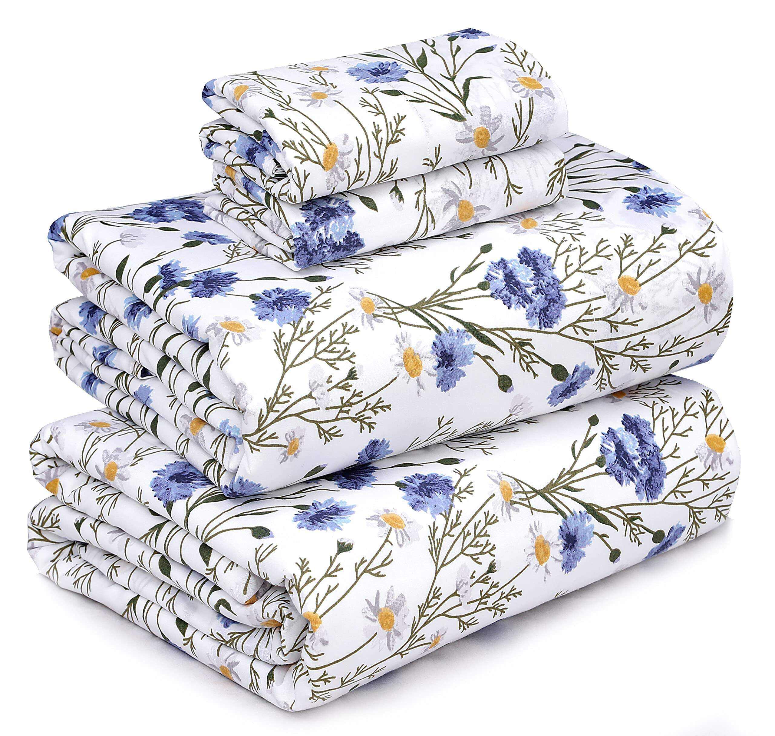 Sweet Pea100% Cotton Sheets - Soft & Breathable Sheet Set - 4 Pieces