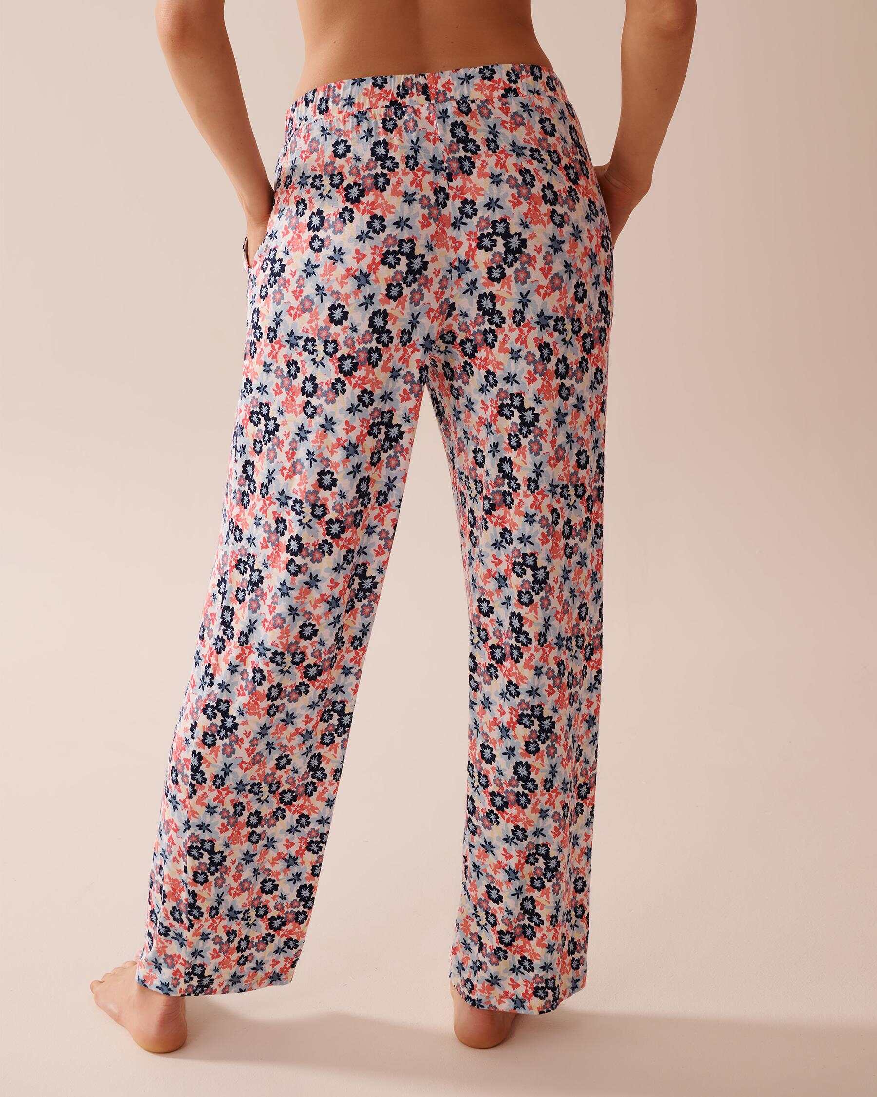 Ditsy Floral Print Soft Jersey Pajama Pants