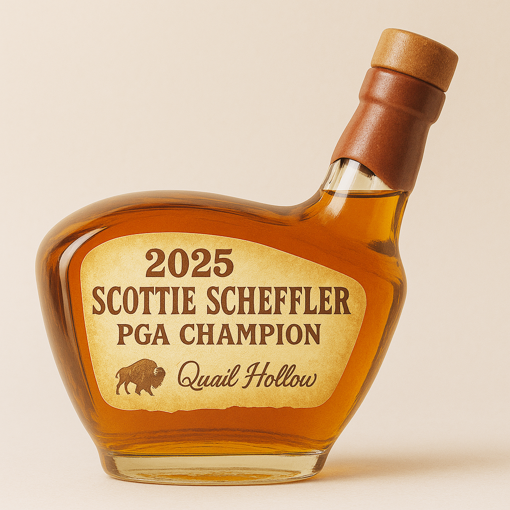 Golf Club Head Whiskey Bottle ： Commemorating Scottie Scheffler’s Victory at the 2025 PGA Championship
