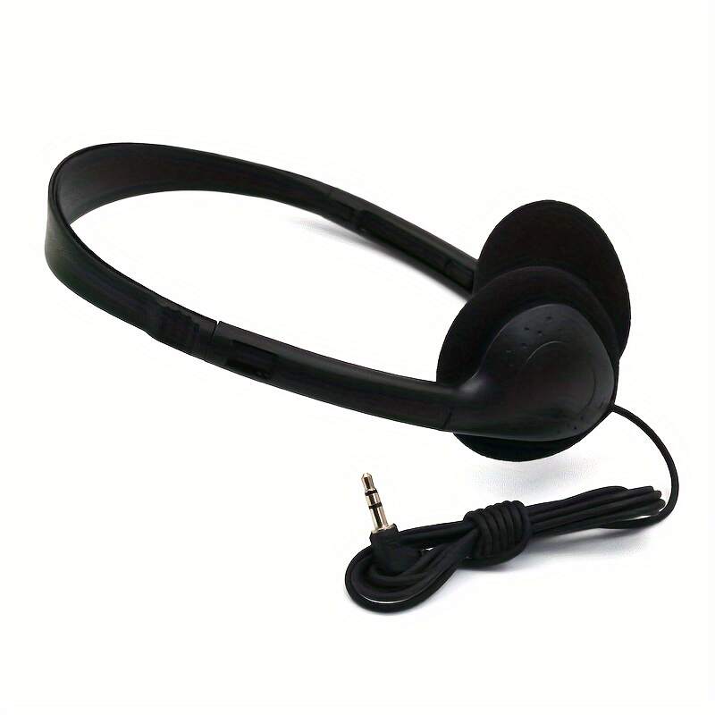 Tangle-Free Wired Headphones with 3.5mm Jack - VBVC, Volume Control, Ideal for Online Classes & Aviation Enthusiasts