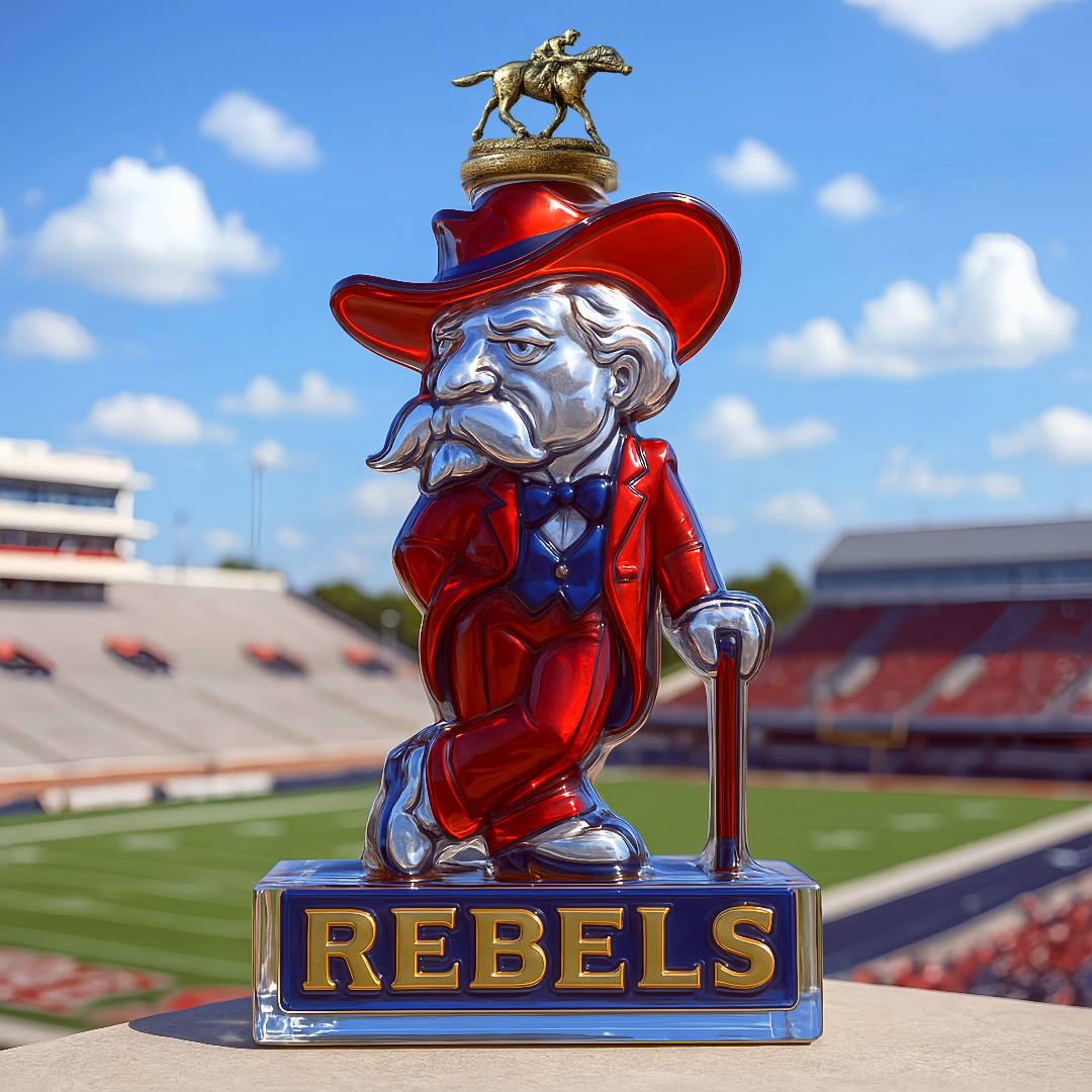 Ole Miss Rebels Limited Edition Whiskey Bottle