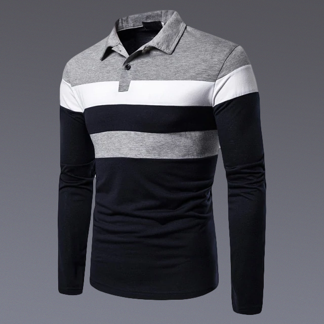 Slim Long-Sleeve Polo Shirt