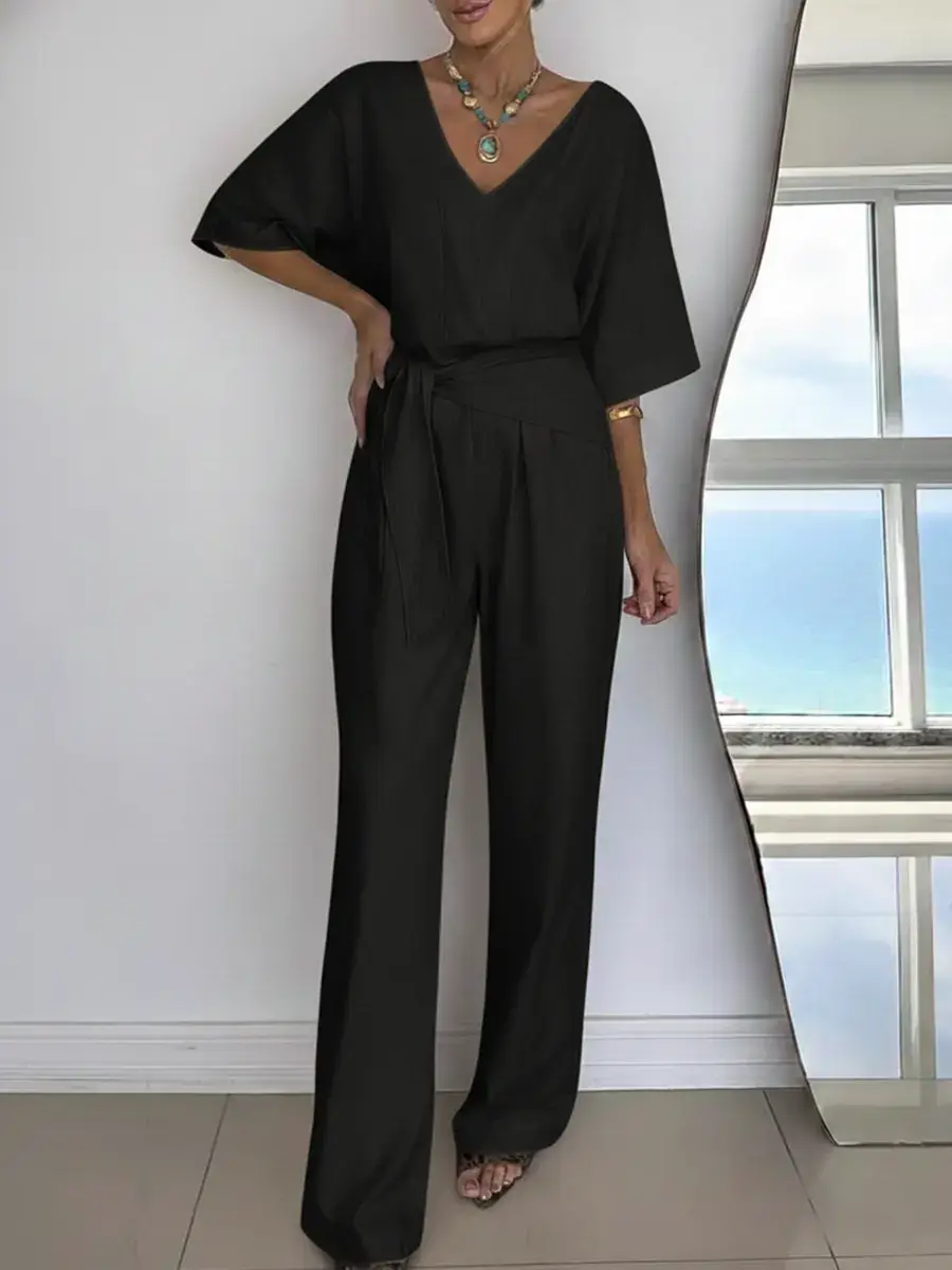 🔥Summer Arrivals🌟Women's Linen And Cotton Jumpsuit
