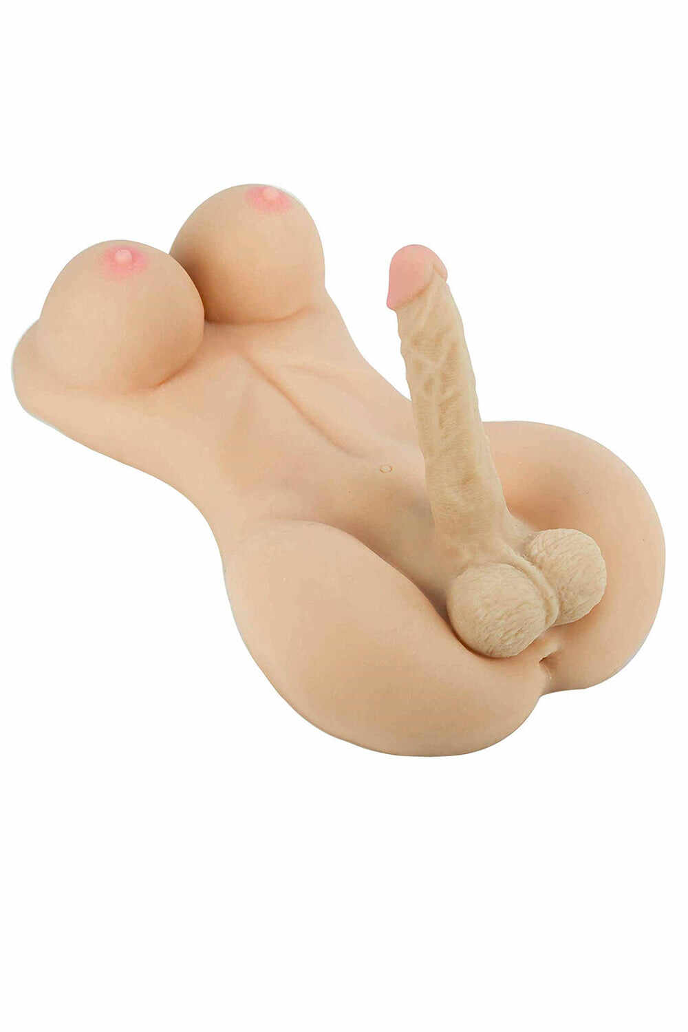EU Stock - TPE 15 lbs Nature Skin Futanari Sex Doll Torso