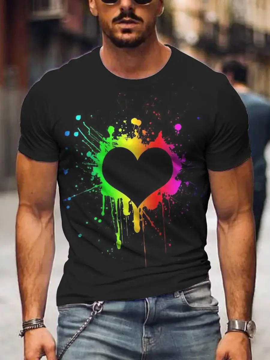 Colorful Love Men's T-Shirt