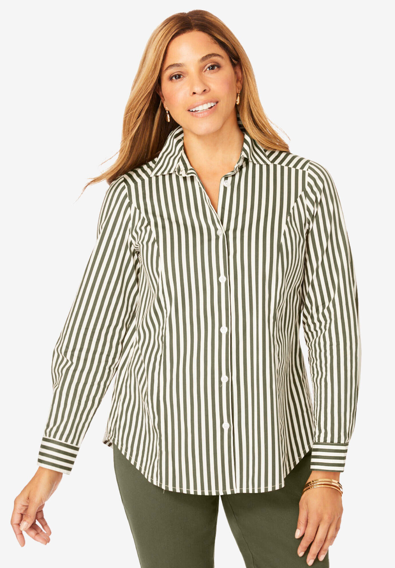 Stretch Cotton Poplin Shirt