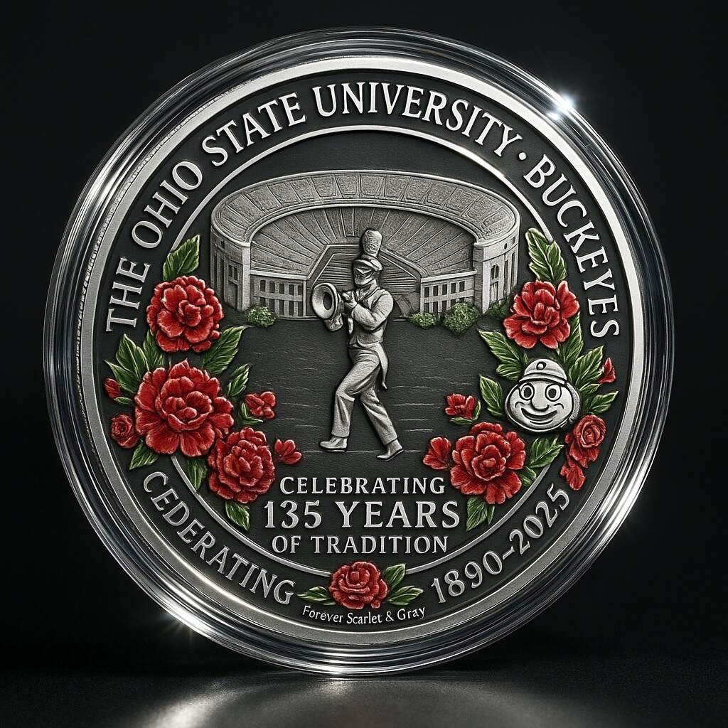 Ohio State Buckeyes 135th Anniversary Coin