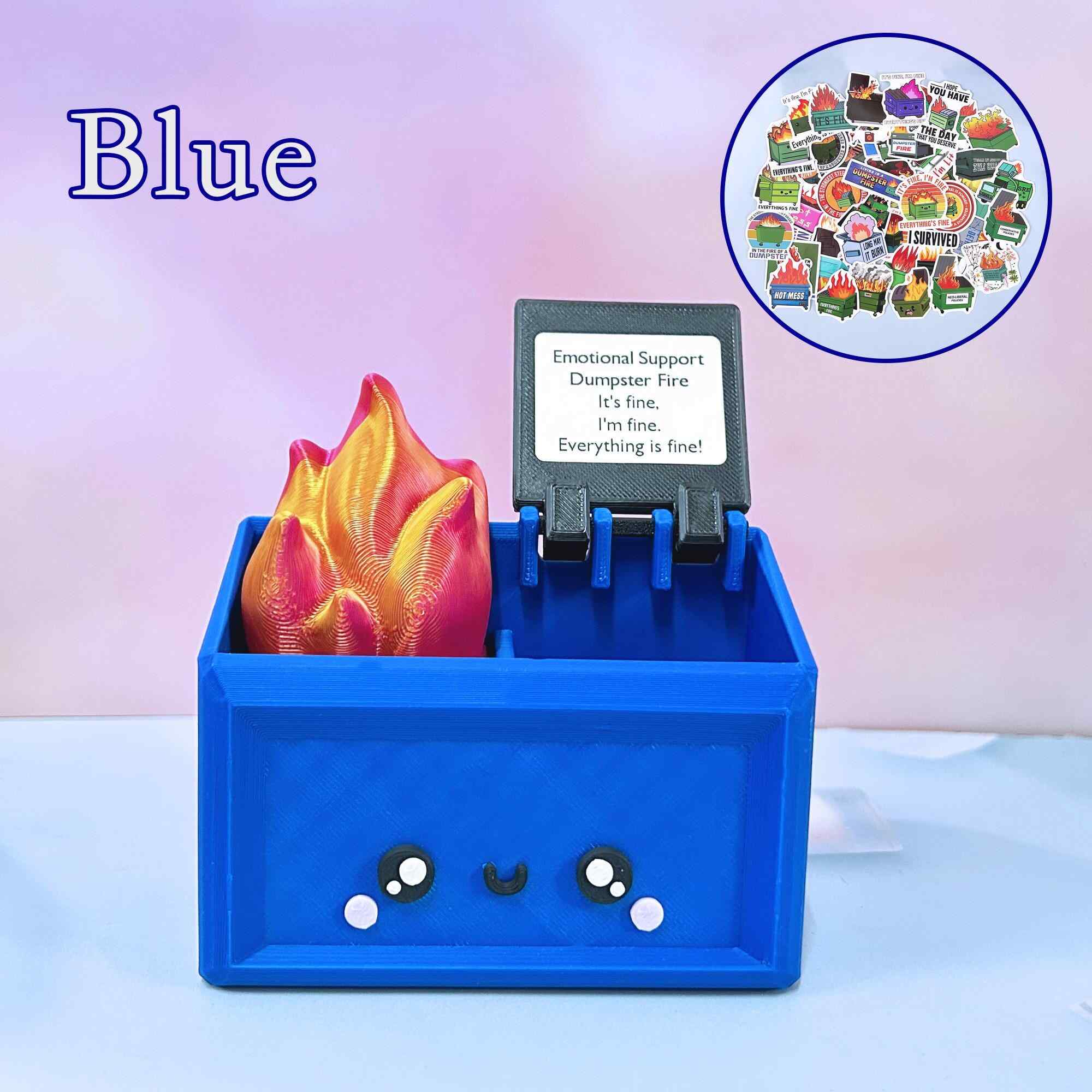 Dumpster Fire Desk Accessories Pen Holder