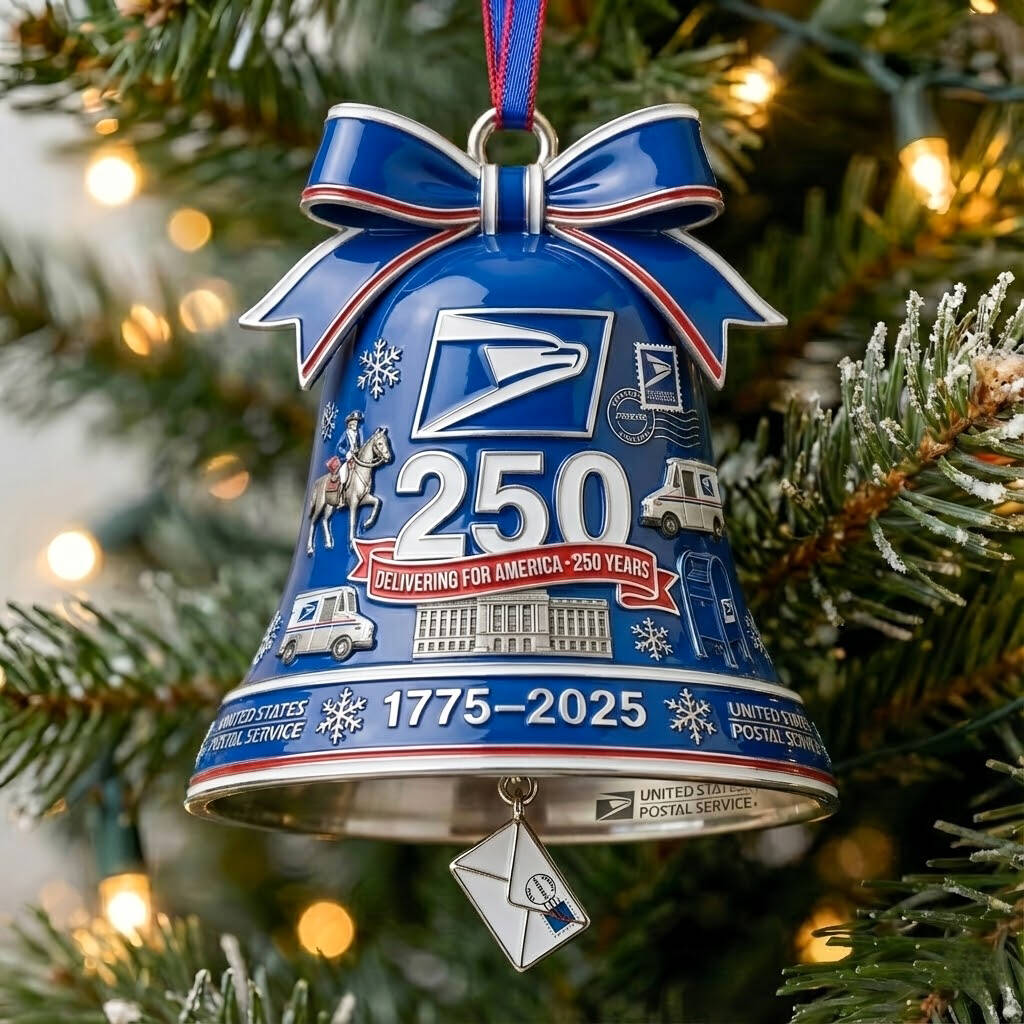 USPS 250th Anniversary Bell Commemorative Ornament