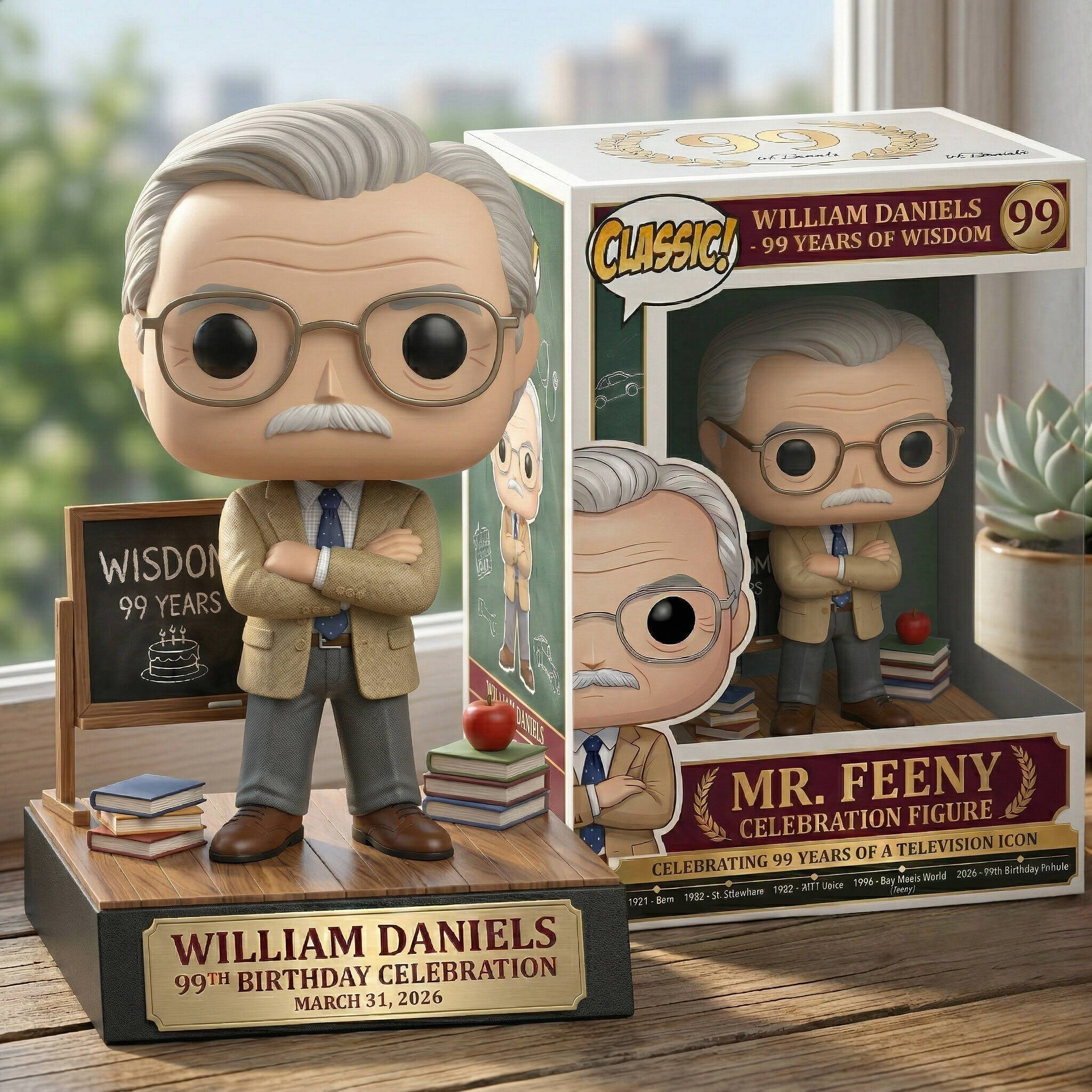 William Daniels 99th Birthday Celebration Figure