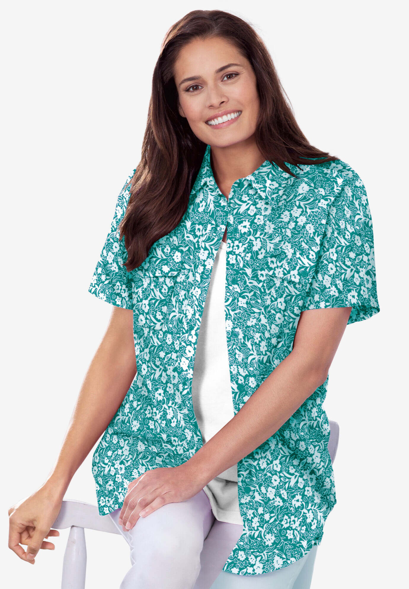 Short-Sleeve Cotton Campshirt