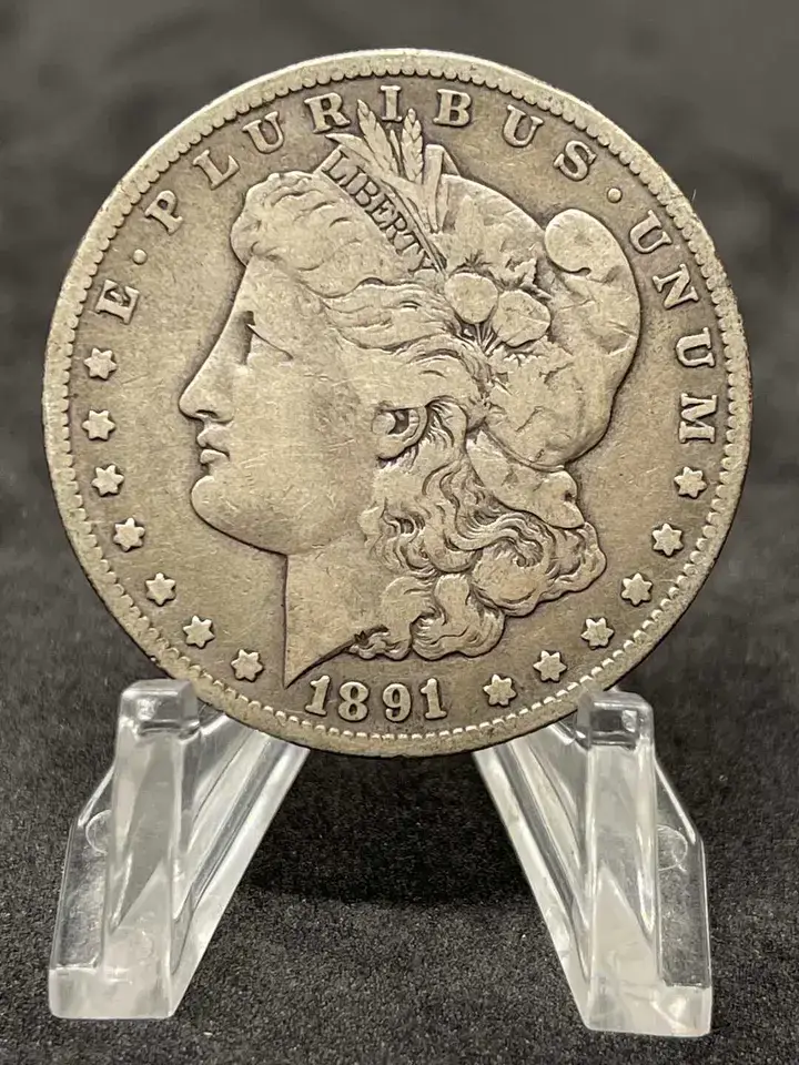 1891-CC Morgan Silver Dollar-MS63, NGC