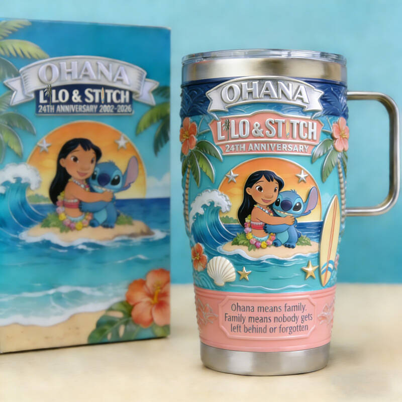 L🌴lo & St🌴tch 24th Anniversary Tumbler