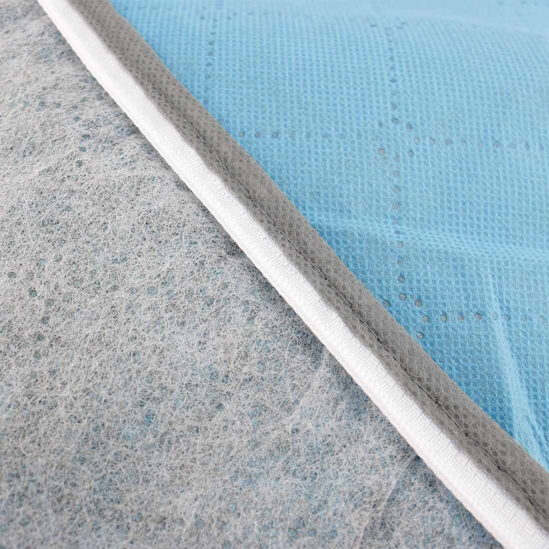 Home Foldable Zippered Dustproof Quilt Clothes Storage Bag Container Blue