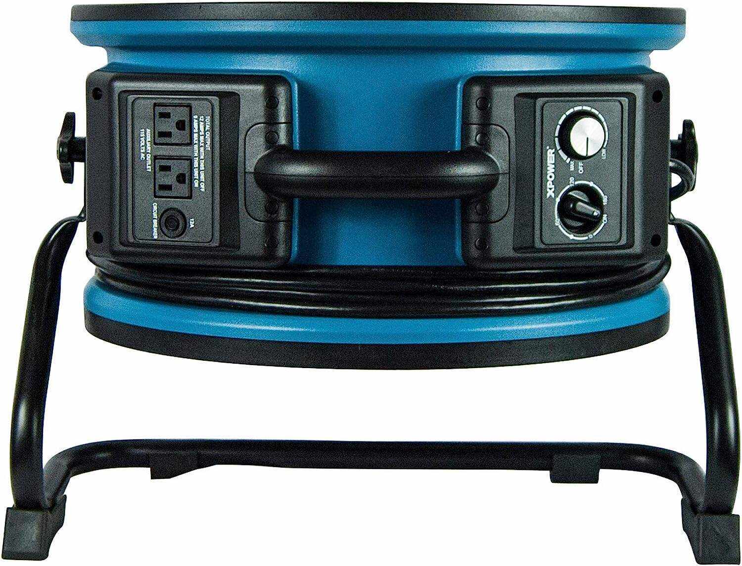 XPOWER X-47ATR 1/3 HP Sealed Motor Axial Air Mover Fan - with Variable Speed Control, 3 Hour Timer - Blue (6 Fans)