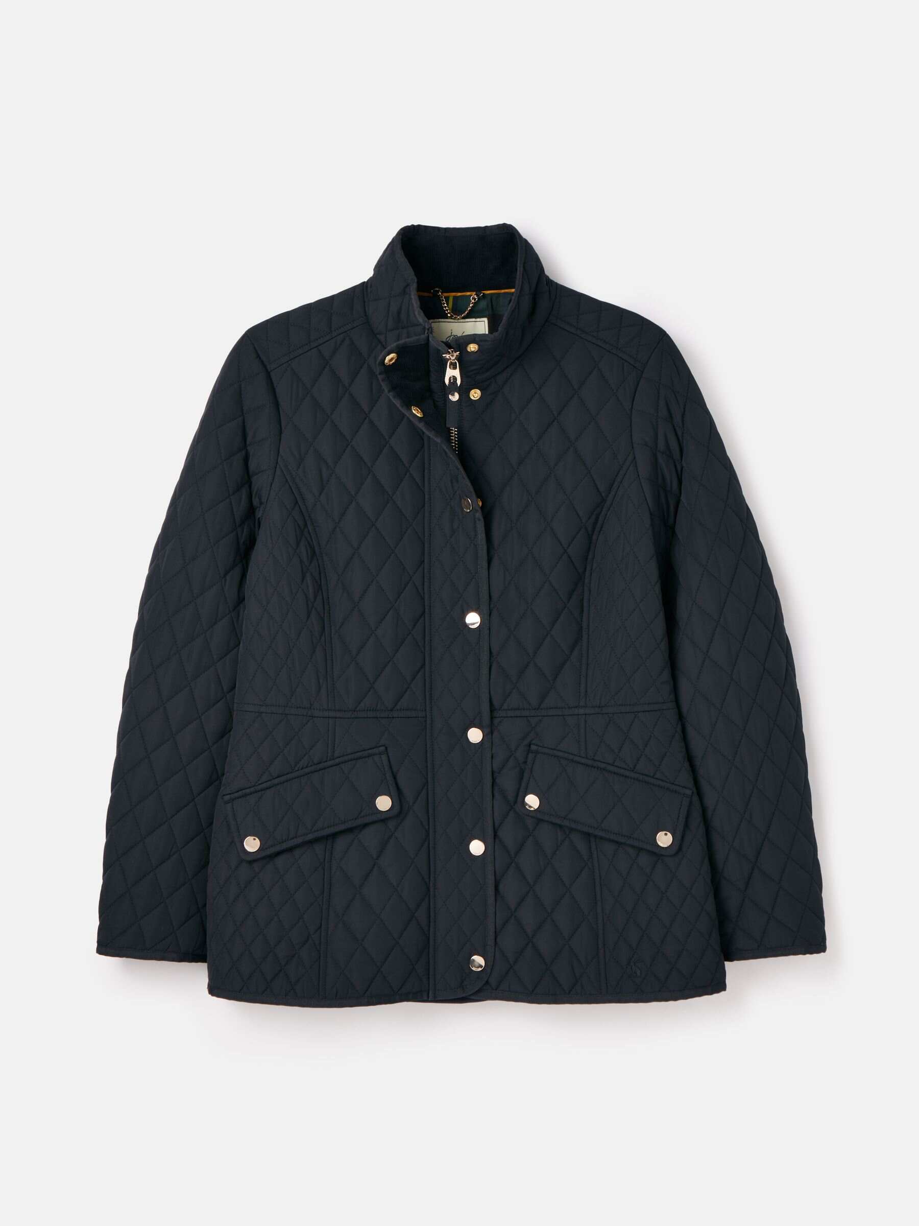 Allendale Navy Blue Showerproof Diamond Quilted Coat