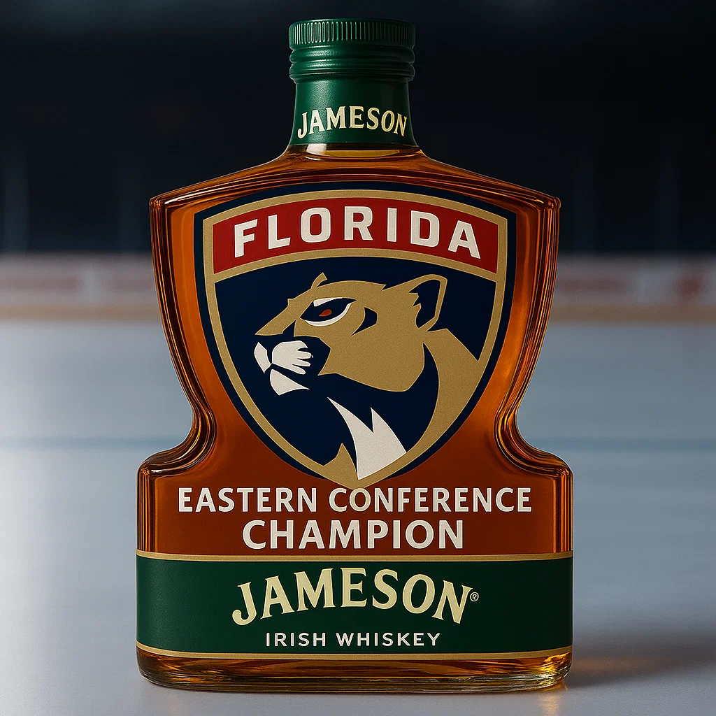 Florida Panthers Eastern Championship Whisky Bottle