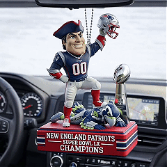 New England Patriots Super Bowl Championship Hanging Charm