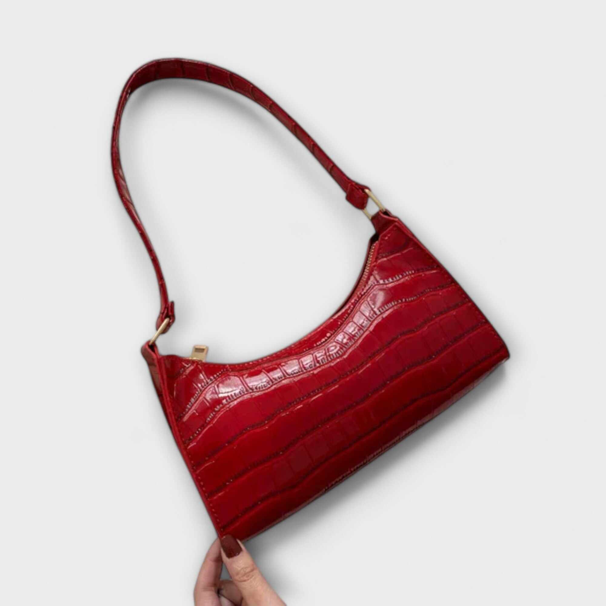 Olivia - Shiny Leather Bag