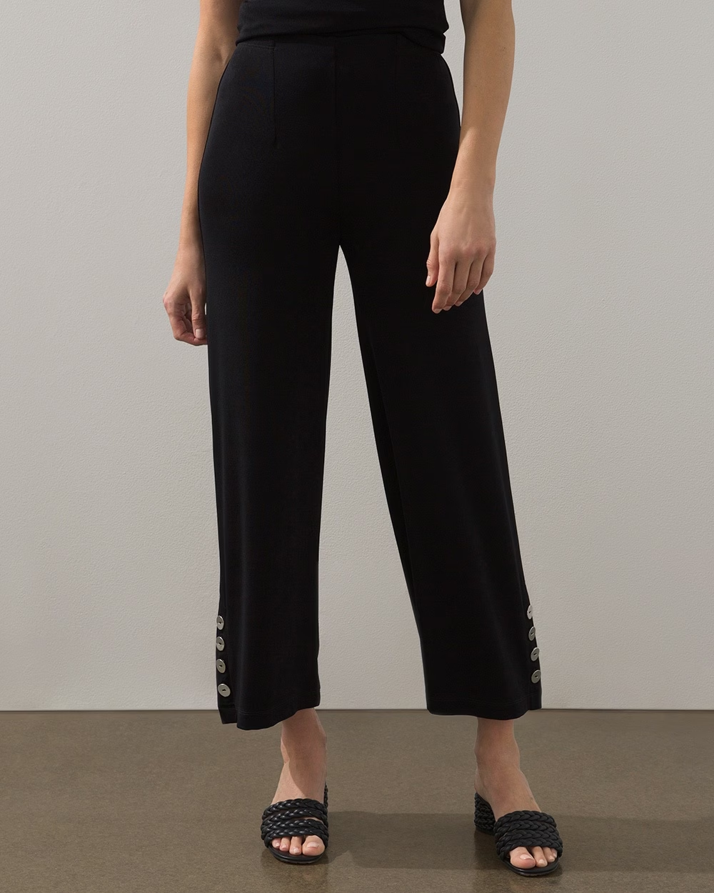 Button-Hem Crops