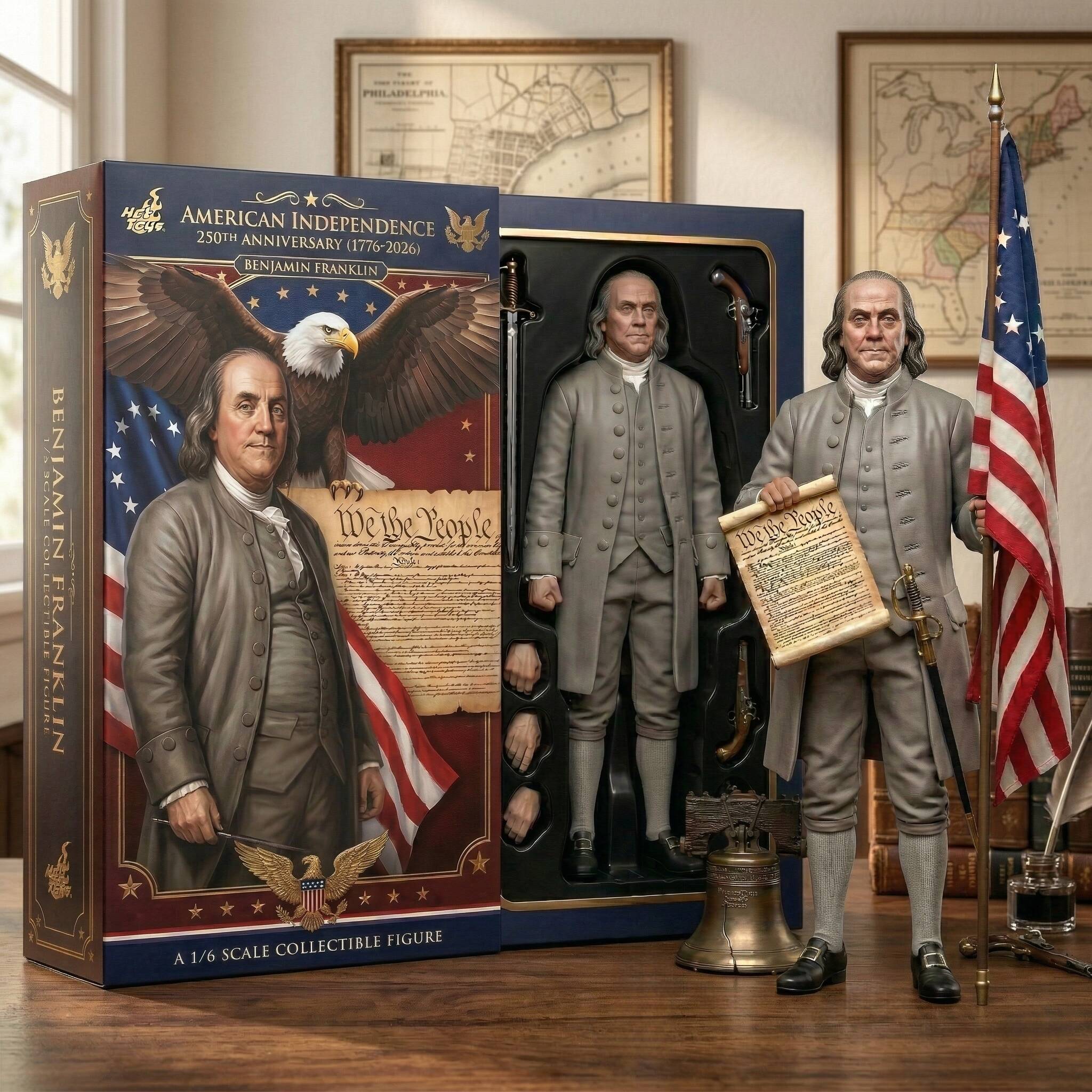 🗽American Independence 250th Anniversary Hot Toys Scale Collectible Figure