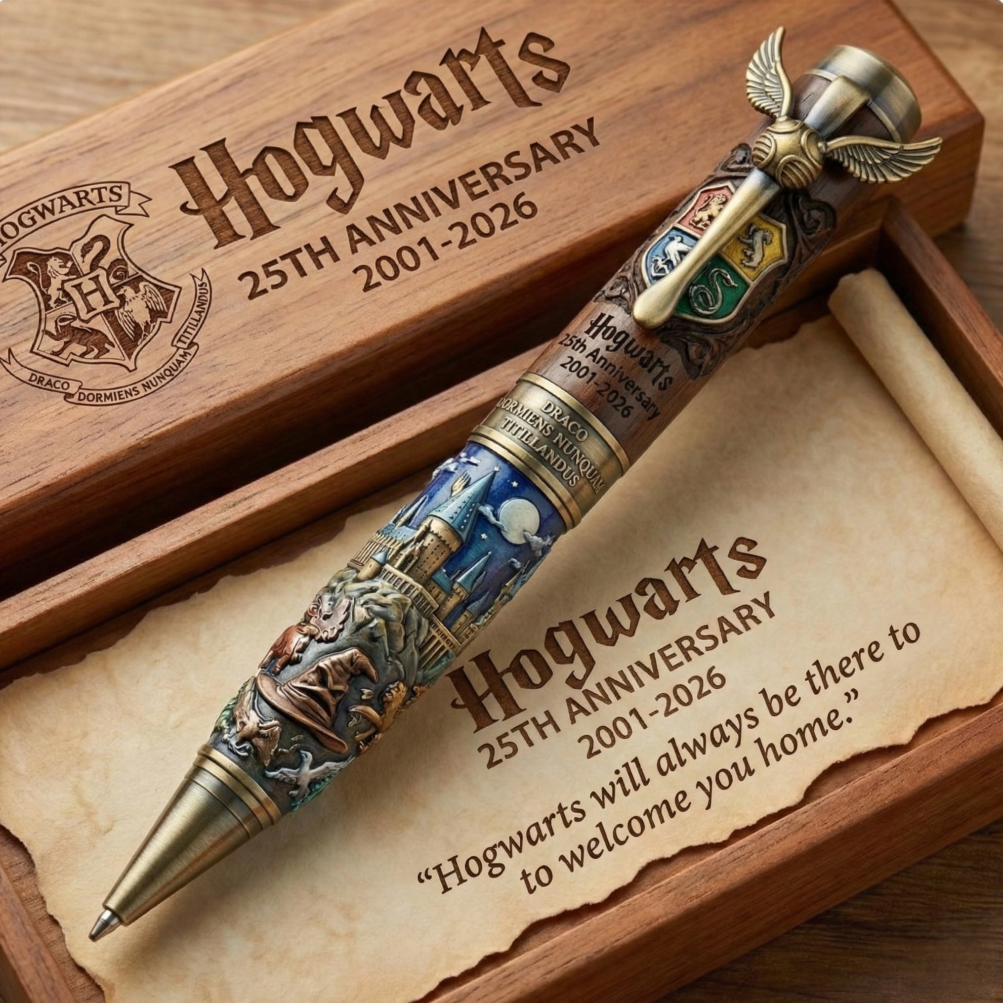 Hogwarts 25th Anniversary Commemorative Pen