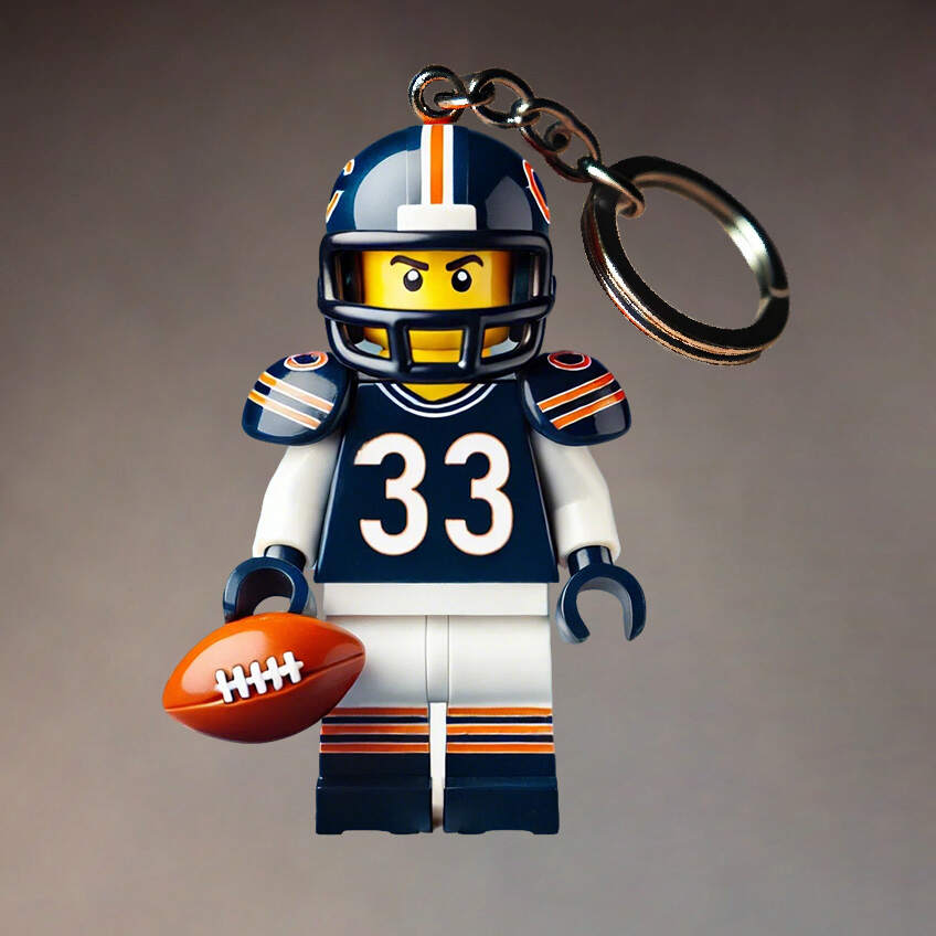 Football Team Building Set Kit Keychain