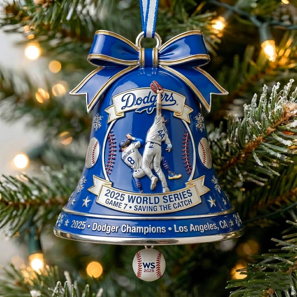 Andy Pages Saving The Catch Game 7 Commemorative Bell Ornament