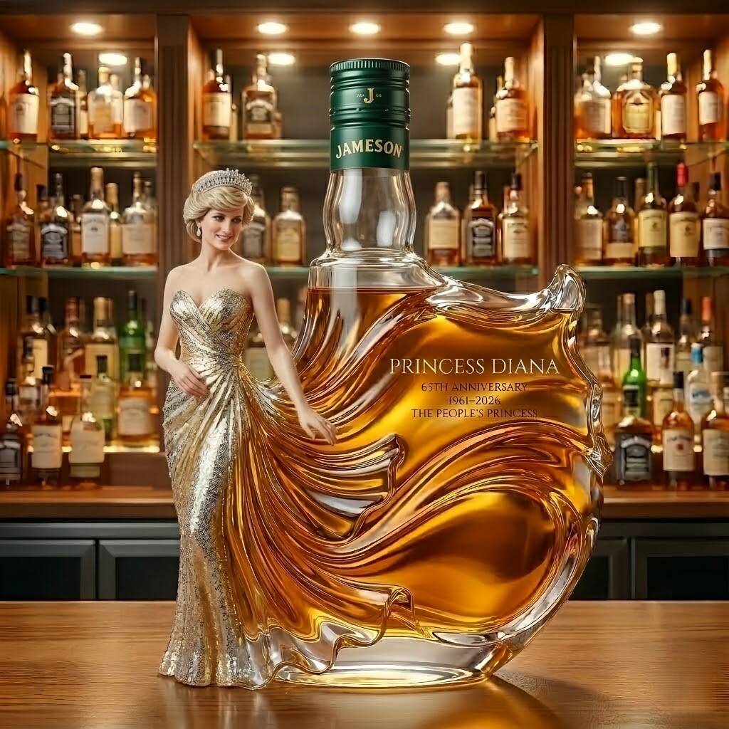 Princess Diana 65th Birthday Special Edition Whiskey bottle